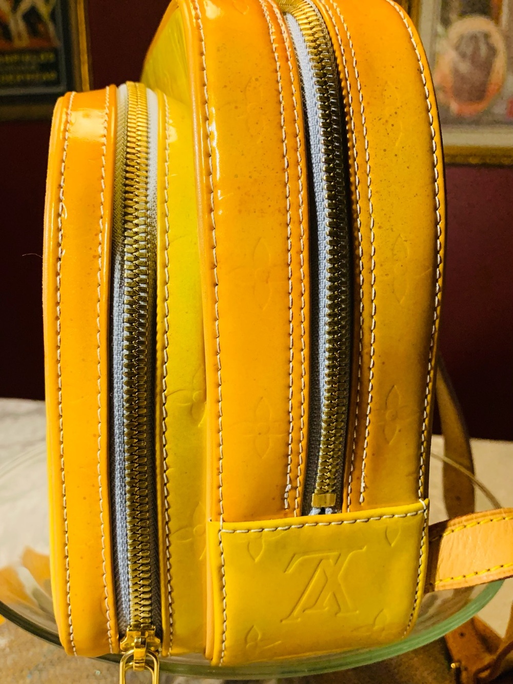 Louis Vuitton Authentic Yellow Vernis Patent Back Pack. Legitgrails COA provided - Picture 4 of 12